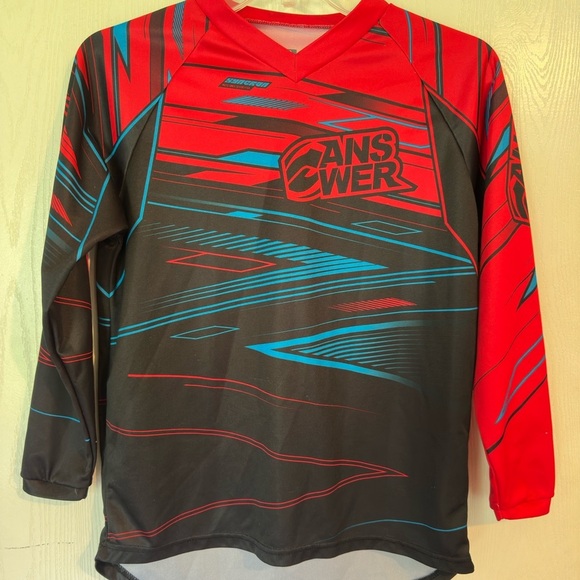 Red and Black Long Sleeve Riding Shirt - Picture 1 of 6
